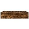 vidaXL Bed Frame without Mattress Smoked Oak 135x190 cm Double