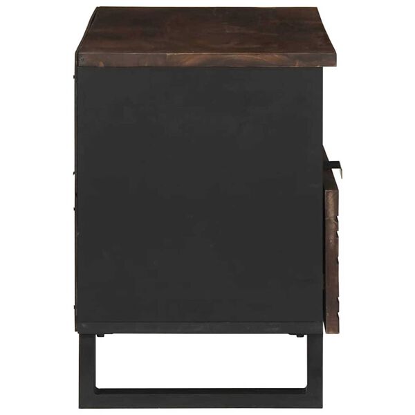 vidaXL TV Units with Drawer Walnut 80 x 33 x 46 cm Engineered wood