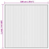 vidaXL Rug Square Natural100x100 cm Bamboo