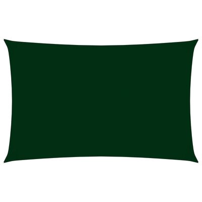 vidaXL Sunshade Sail Oxford Fabric Rectangular 2.5x5 m Dark Green