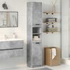 vidaXL Bathroom Cabinet Concrete Grey 32x34x188.5 cm Engineered Wood