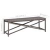 vidaXL Garden Bench 120 cm Poly Rattan Grey