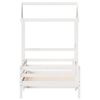 vidaXL Bed Frame with Roof without Mattress White 80x200 cm
