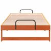 vidaXL Bed Frame Brown 90 x 200 cm Solid Pine Wood