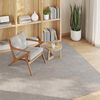 vidaXL Area Rugs Square LUGO Cream and Taupe 200 x 200 cm Polyester