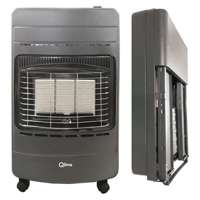 Qlima 2-in-1 Connector Foldable Gas Heater GH 342 RV 4.2 kW Anthracite