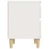 vidaXL Bedside Cabinet White 40x35x50 cm