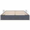 vidaXL Storage Bed with Mattress Dark Grey 140 x 190 cm Velvet