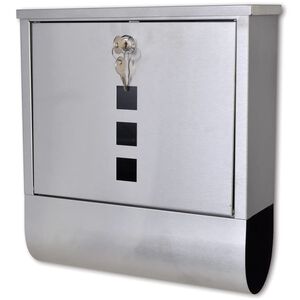 vidaXL Stainless Steel Mailbox