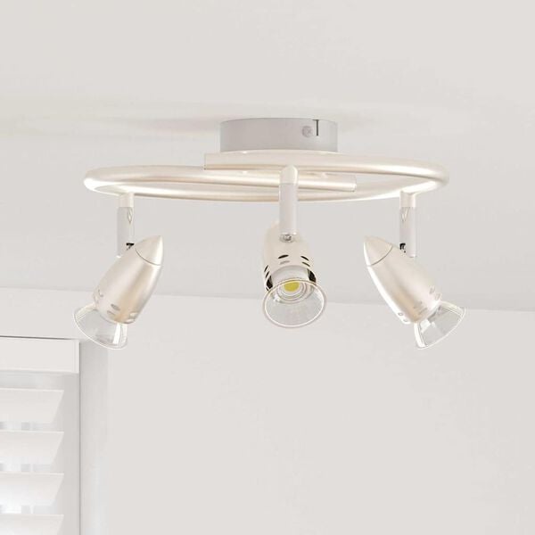 vidaXL Ceiling Spotlight Matt nickel 25 x 24 x 12 cm Steel