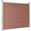 vidaXL Fence Panel WPC 180x146 cm Brown