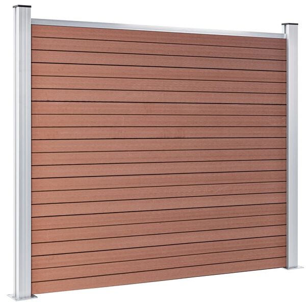 vidaXL Fence Panel WPC 180x146 cm Brown