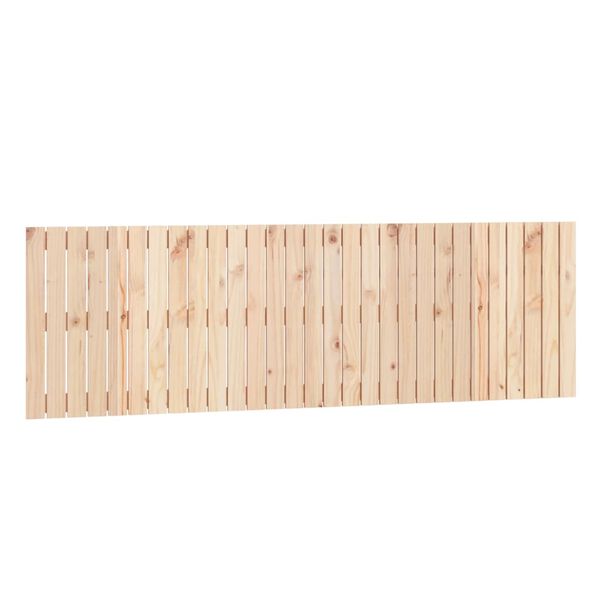 vidaXL Wall Headboard 185x3x60 cm Solid Wood Pine