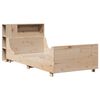 vidaXL Bed Frame without Mattress 75x190 cm Small Single Solid Wood Pine
