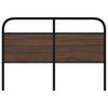 vidaXL Headboard Brown Oak 120 cm Steel and Engineered Wood