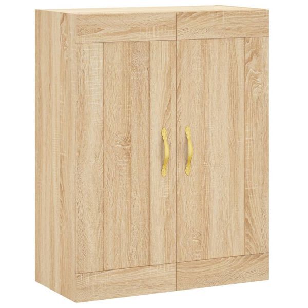 vidaXL Wall Mounted Cabinet Sonoma Oak 69.5x34x90 cm Engineered Wood