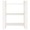 vidaXL Book Cabinet/Room Divider White 80x35x91 cm Solid Wood Pine