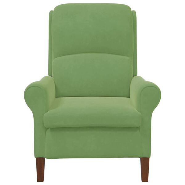 vidaXL Armchair Light green 76 x 94 x 102 cm Velvet