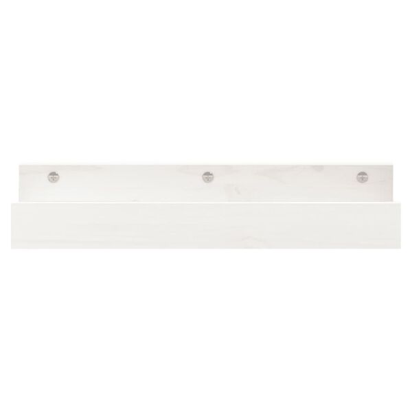 vidaXL Wall Shelves 2 pcs White 50x12x9 cm Solid Wood Pine