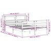 vidaXL Bed Frame with Headboard without Mattress 160x200 cm