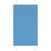 vidaXL Pleated Blind Blue 75x150 cm Fabric Width 74.4 cm Polyester