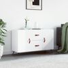 vidaXL Sideboard High Gloss White 100x36x60 cm Engineered Wood