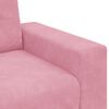 vidaXL Sofa 3 pcs Pink Velvet