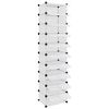 vidaXL Shoe Rack Transparent 44x32x174 cm PP