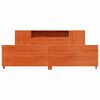 vidaXL Bed Frame without Mattress Wax Brown 200x200 cm Solid Wood Pine