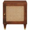 vidaXL Bedside Cabinet Brown 40 x 33.5 x 46 cm Solid Acacia wood