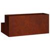 vidaXL Garden Planter Rusty 100 x 60 x 45 cm Weathering Steel