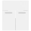 vidaXL Sink Cabinet with Built-in Basin White Engineered Wood