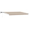vidaXL Beige and White 4 x 3.5 m Polyester with PU coating