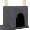 vidaXL Cat Tree with Sisal Scratching Posts Dark Grey 97.5 cm