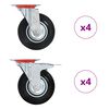 vidaXL 8 pcs Swivel Casters 125 mm