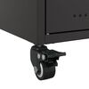 vidaXL TV Cabinet Black 100.5x39x43.5 cm Steel