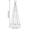 vidaXL LED Christmas Tree 200 LEDs Cold White 180 cm