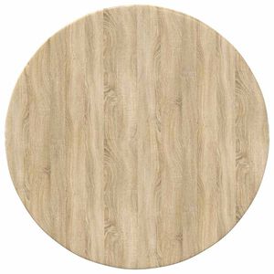 vidaXL Table Top &Oslash; 50 x 1.5 cm Round Engineered Wood Sonoma Oak