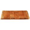 vidaXL Table Top 80x80x3.8 cm Rectangular Solid Wood Acacia Live Edge