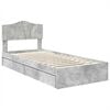 vidaXL Storage Bed Concrete Grey 70 x 190 cm Engineered Wood