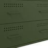 vidaXL Sideboard Olive Green 68x39x89 cm Steel