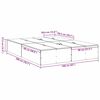 vidaXL Storage Bed Frame Concrete Grey 160 x 200 cm Engineered Wood