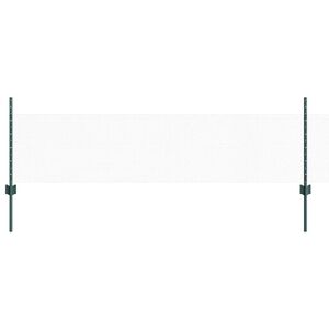 vidaXL Hexagonal Fence with Post 50 x 0.5 m PVC-Coated Steel Green