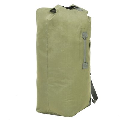 vidaXL Army-Style Duffel Bag 85 L Olive Green