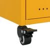 vidaXL Bedside Cabinets 2 pcs Mustard Yellow 36x39x59 cm Steel