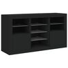 vidaXL Sideboard with LED Lights Black 123x37x67 cm
