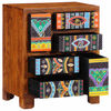 vidaXL Sideboard Multicolour 50x35x60 Solid Wood Acacia