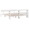 vidaXL Bed Frame without Mattress White 200x200 cm Solid Wood Pine