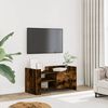 vidaXL TV Cabinet Smoked Oak 80x35x40 cm Engineered Wood