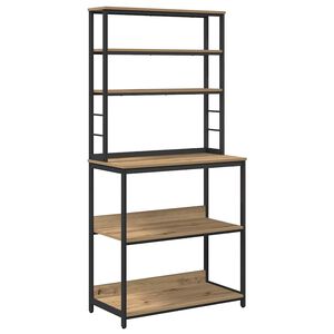 vidaXL Kitchen Shelf 5-Tier 80 x 40 x 168 cm Engineered Wood